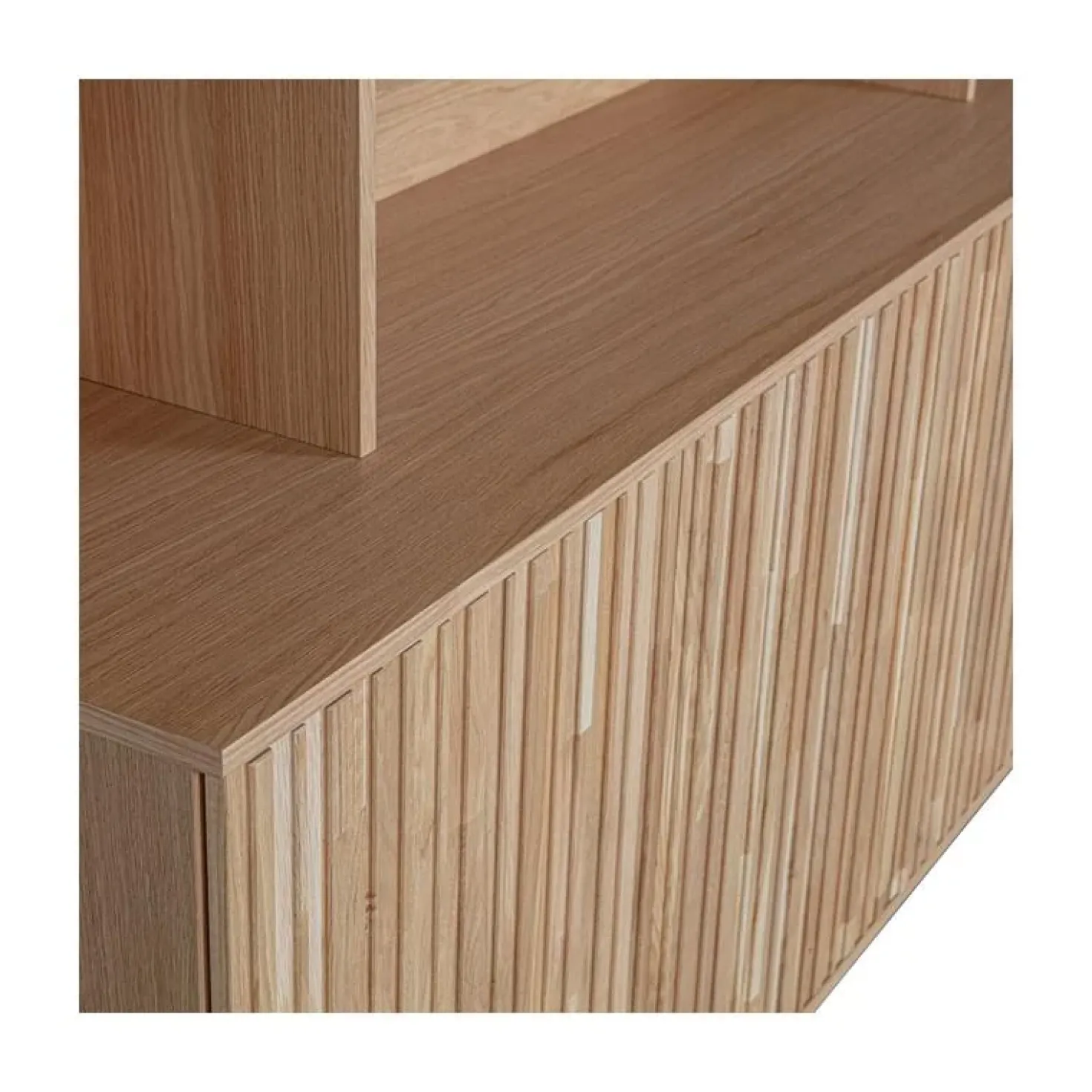 New Gravure Wandkast eiken naturel 200 cm
