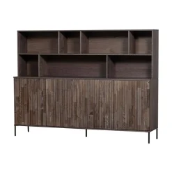 New Gravure Wandkast essen fineer espresso 200 cm