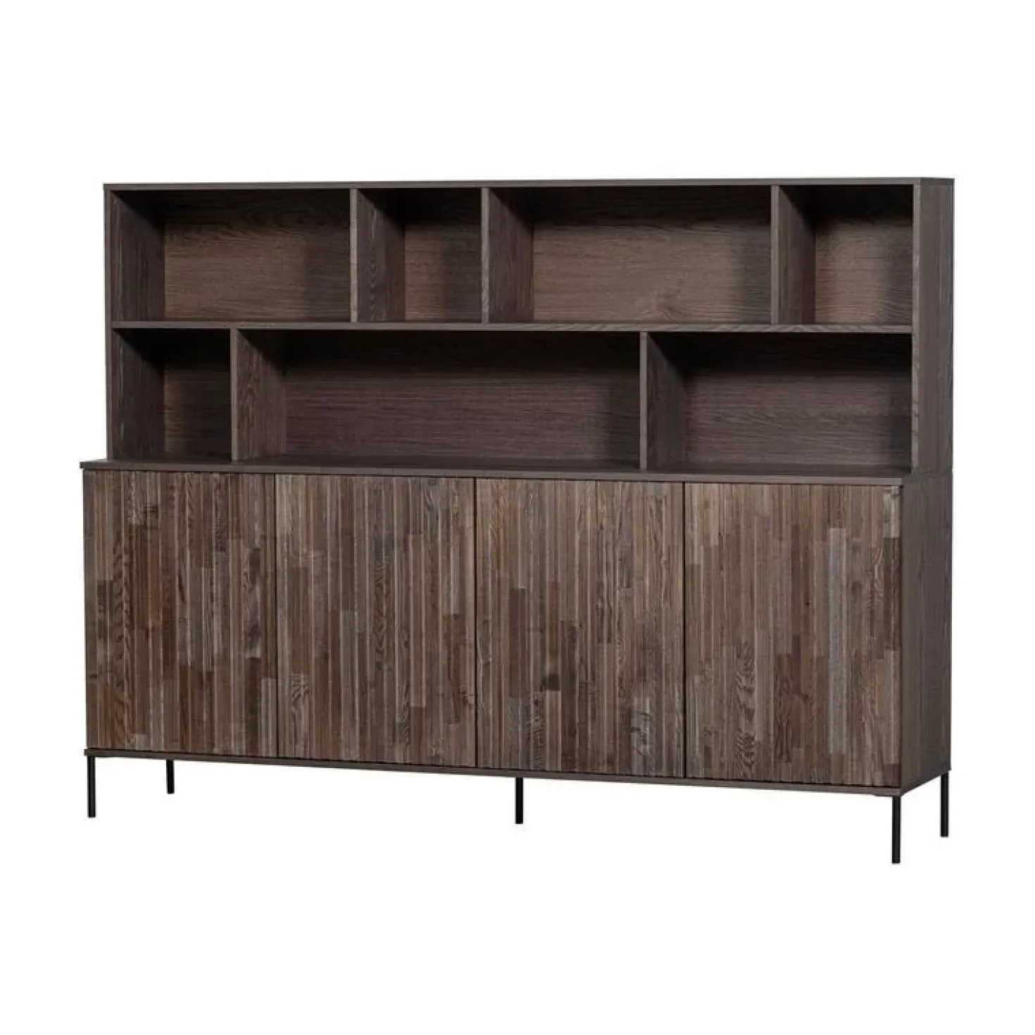 New Gravure Wandkast essen fineer espresso 200 cm