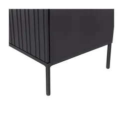 New Gravure Wandkast grenen zwart 200 cm