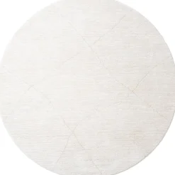 Nica vloerkleed Crème Rond 160x160cm