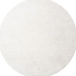 Nica vloerkleed Crème Rond 160x160cm