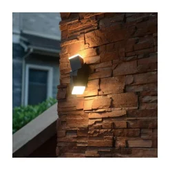 Nick 2-lichts Buitenlamp Wand Zwart inclusief lichtbron