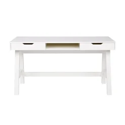 Nikki Bureau Dennenhout Wit 140cm