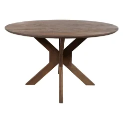 Nikki Eetkamertafel rond Acaciahout bruin 130 cm