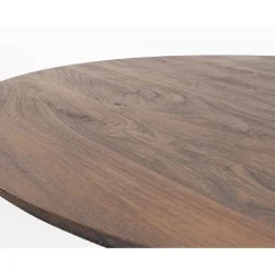 Nikki Eetkamertafel rond Acaciahout bruin 130 cm