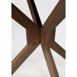 Nikki Eetkamertafel rond Acaciahout bruin 130 cm