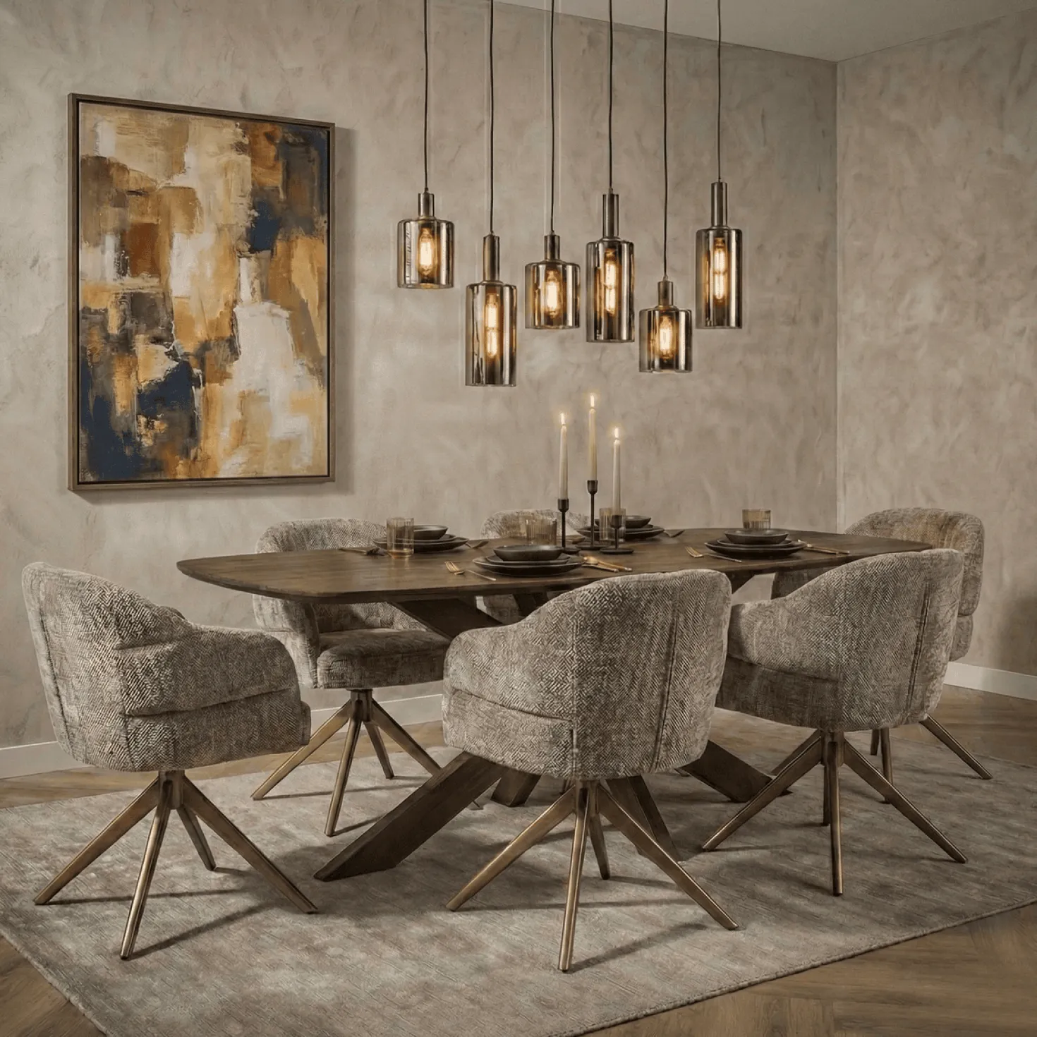 Nikki Eettafel deens ovaal Bruin Acaciahout bruin 180 cm
