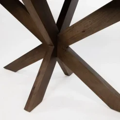 Nikki Eettafel deens ovaal Bruin Acaciahout bruin 200 cm