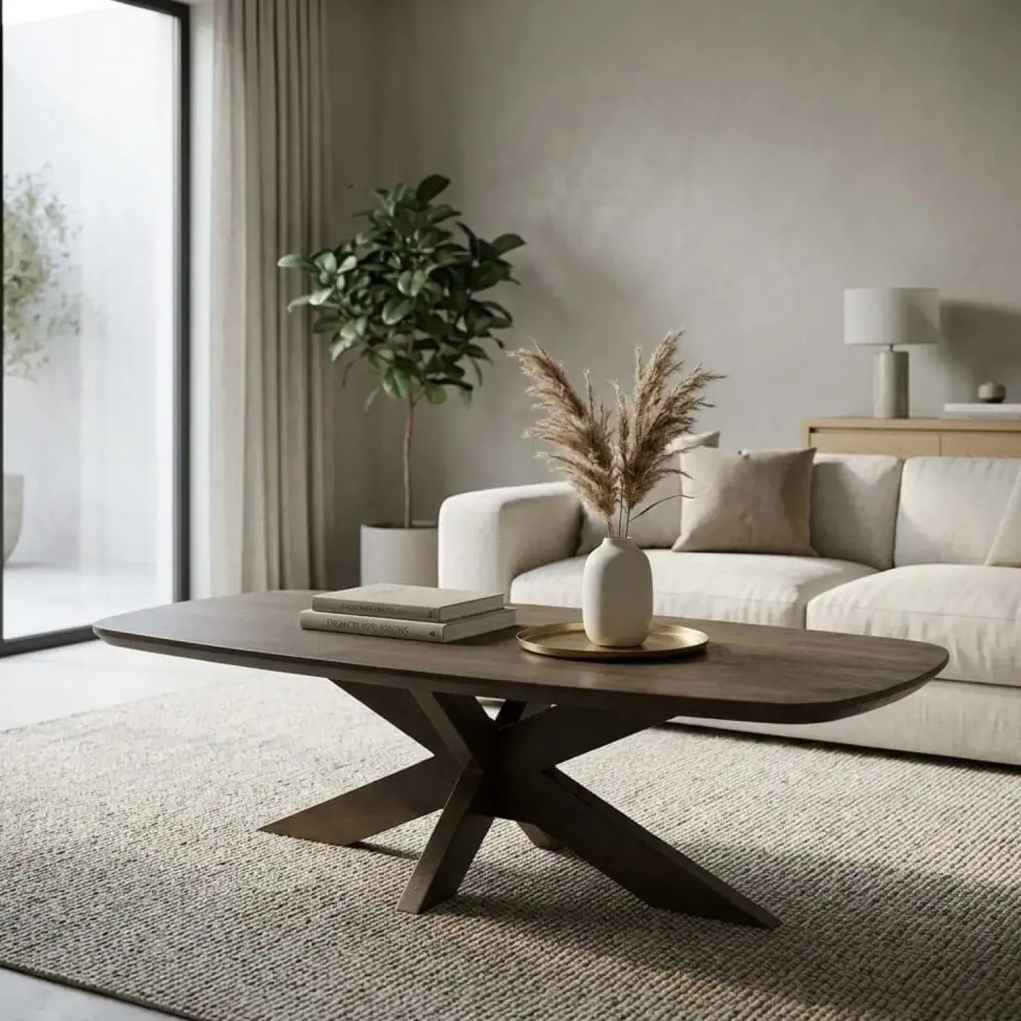 Nikki Salontafel bruin 130 cm