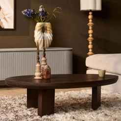 Niko Salontafel Organisch Bruin Eiken 130cm