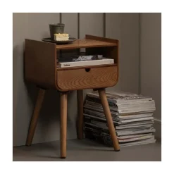 Nils Nachtkastje Hout Naturel 36cm