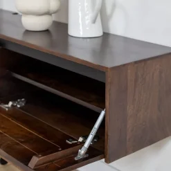 Nils Zwevend Tv meubel walnoot 200cm