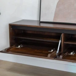 Nils Zwevend Tv meubel walnoot 200cm