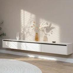 Nils Zwevend Tv meubel zand 240cm