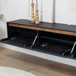Nils Zwevend Tv meubel zwart 200cm