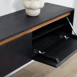 Nils Zwevend Tv meubel zwart 200cm