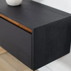 Nils Zwevend Tv meubel zwart 200cm