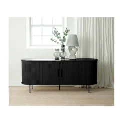 Nita Dressoir Zwart 180cm