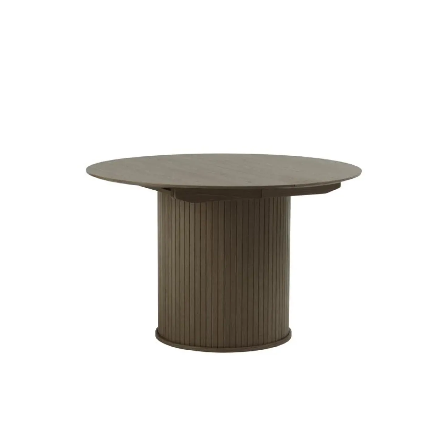 Nita Eettafel rond uitschuifbaar Donkerbruin 120-167 cm