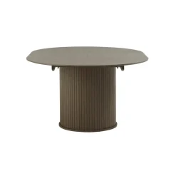 Nita Eettafel rond uitschuifbaar Donkerbruin 120-167 cm