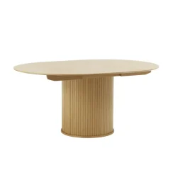 Nita Eettafel rond uitschuifbaar Naturel 120-167 cm
