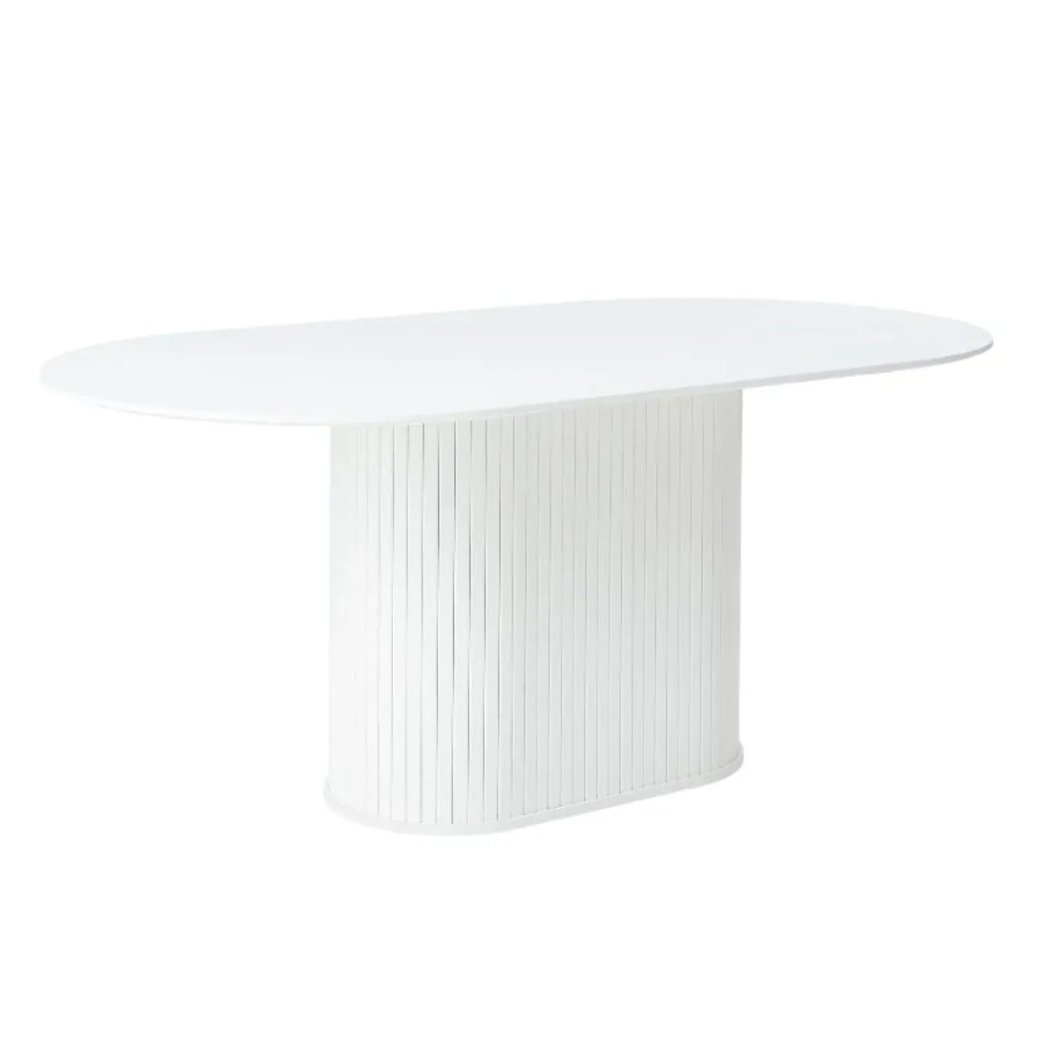 Nita Eettafel Wit ovaal 180cm