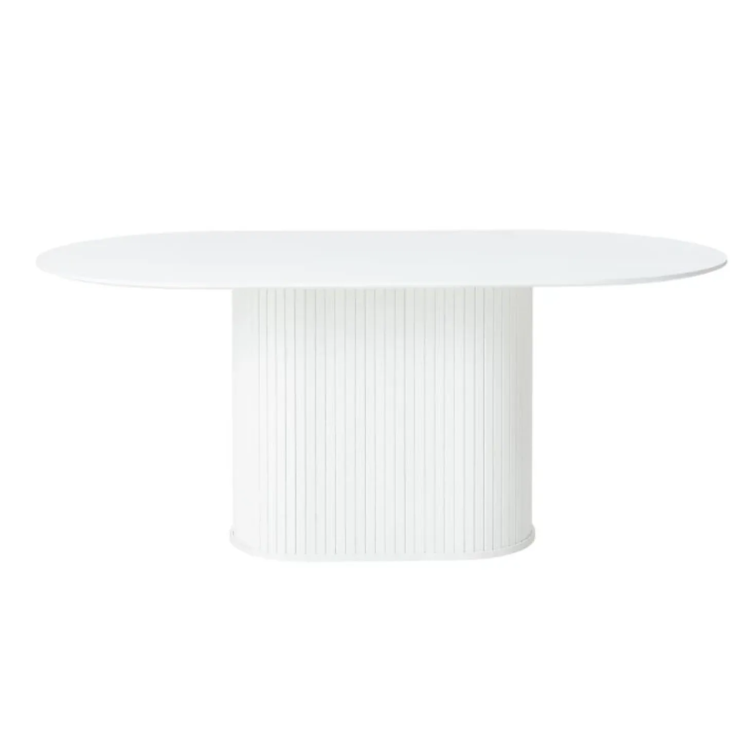 Nita Eettafel Wit ovaal 180cm