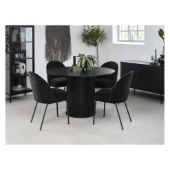 Nita eettafel zwart 120cm