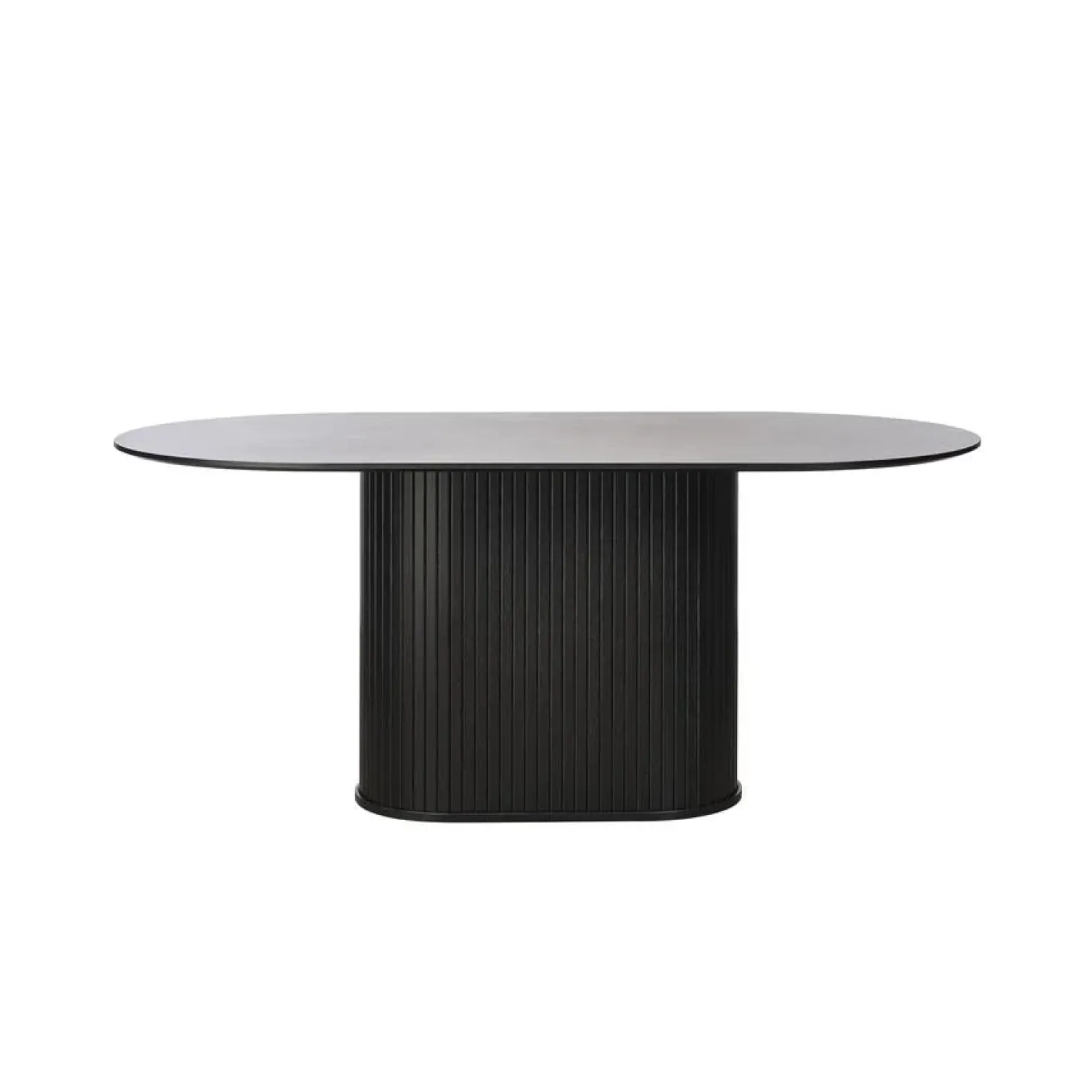 Nita Eettafel zwart ovaal 180cm