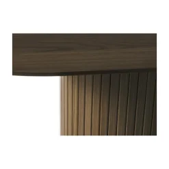 Nita ovale uitschuifbare eettafel donkerbruin 180-230cm