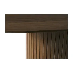 Nita ovale uitschuifbare eettafel donkerbruin 180-230cm