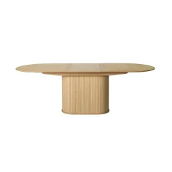 Nita ovale uitschuifbare eettafel naturel 180-230cm