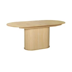 Nita ovale uitschuifbare eettafel naturel 180-230cm