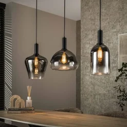 Noah 3-lichts Hanglamp Smoke