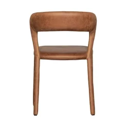 Noble Eetkamerstoel Leerlook Cognac