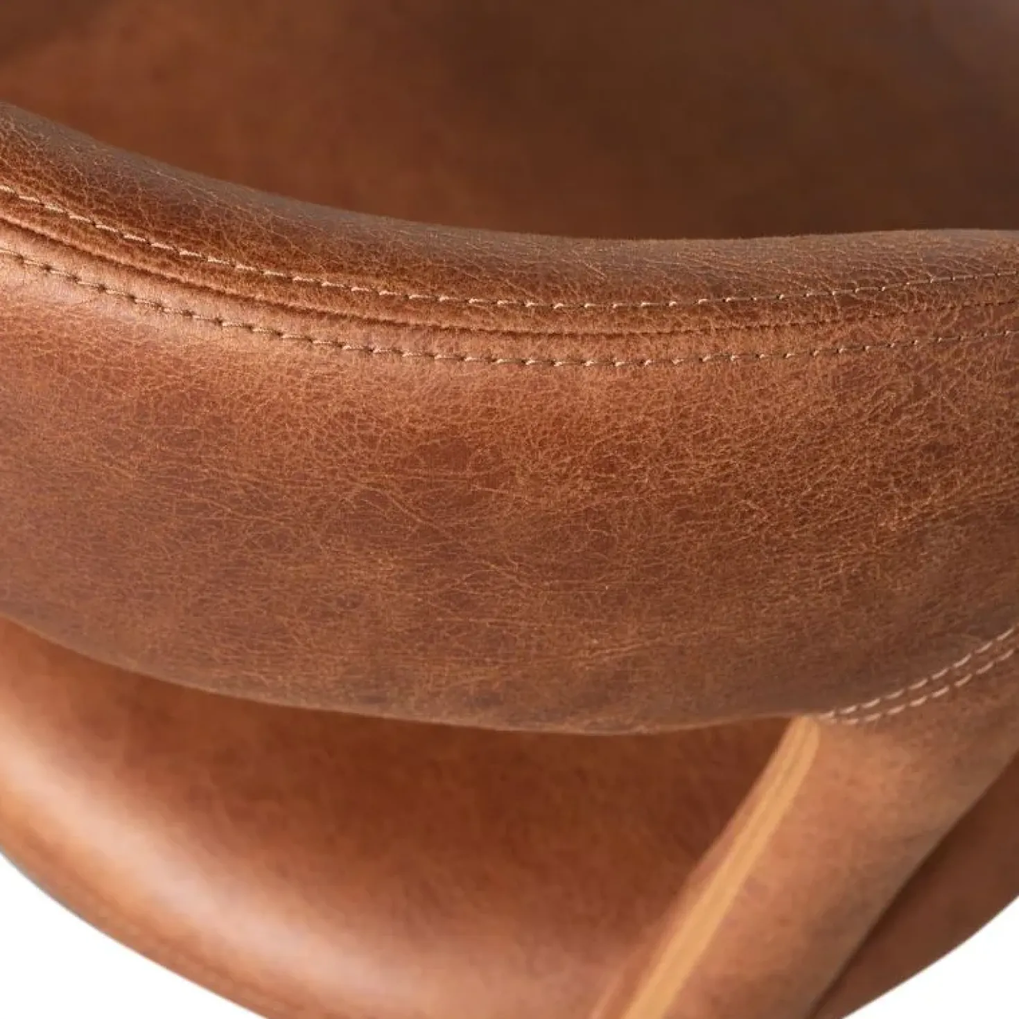 Noble Eetkamerstoel Leerlook Cognac