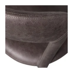 Noble Eetkamerstoel Leerlook Zwart/Grijs