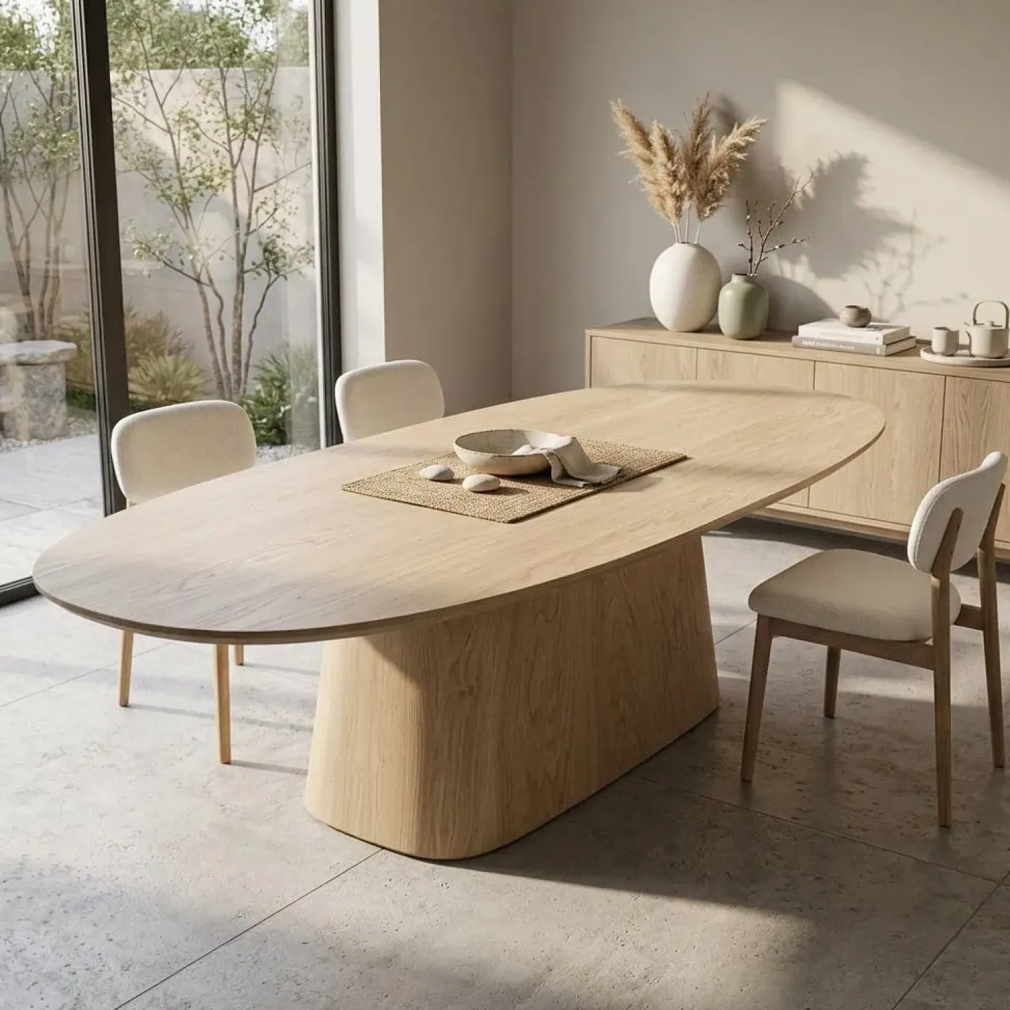 Nola Eettafel naturel 300 cm