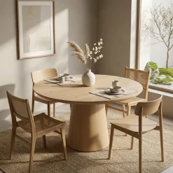 Nola Eettafel naturel 130 cm