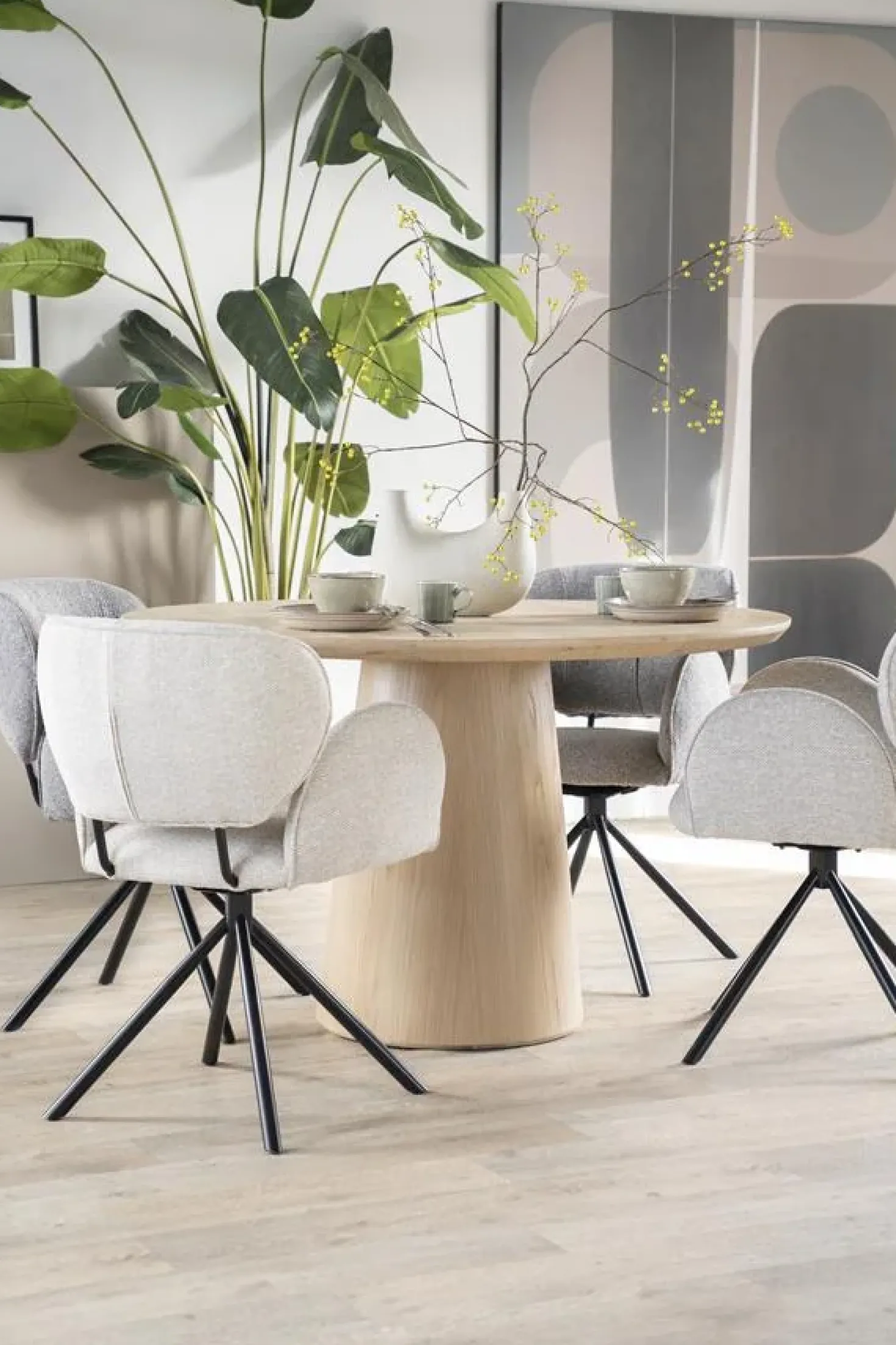 Nola Eettafel naturel 130 cm