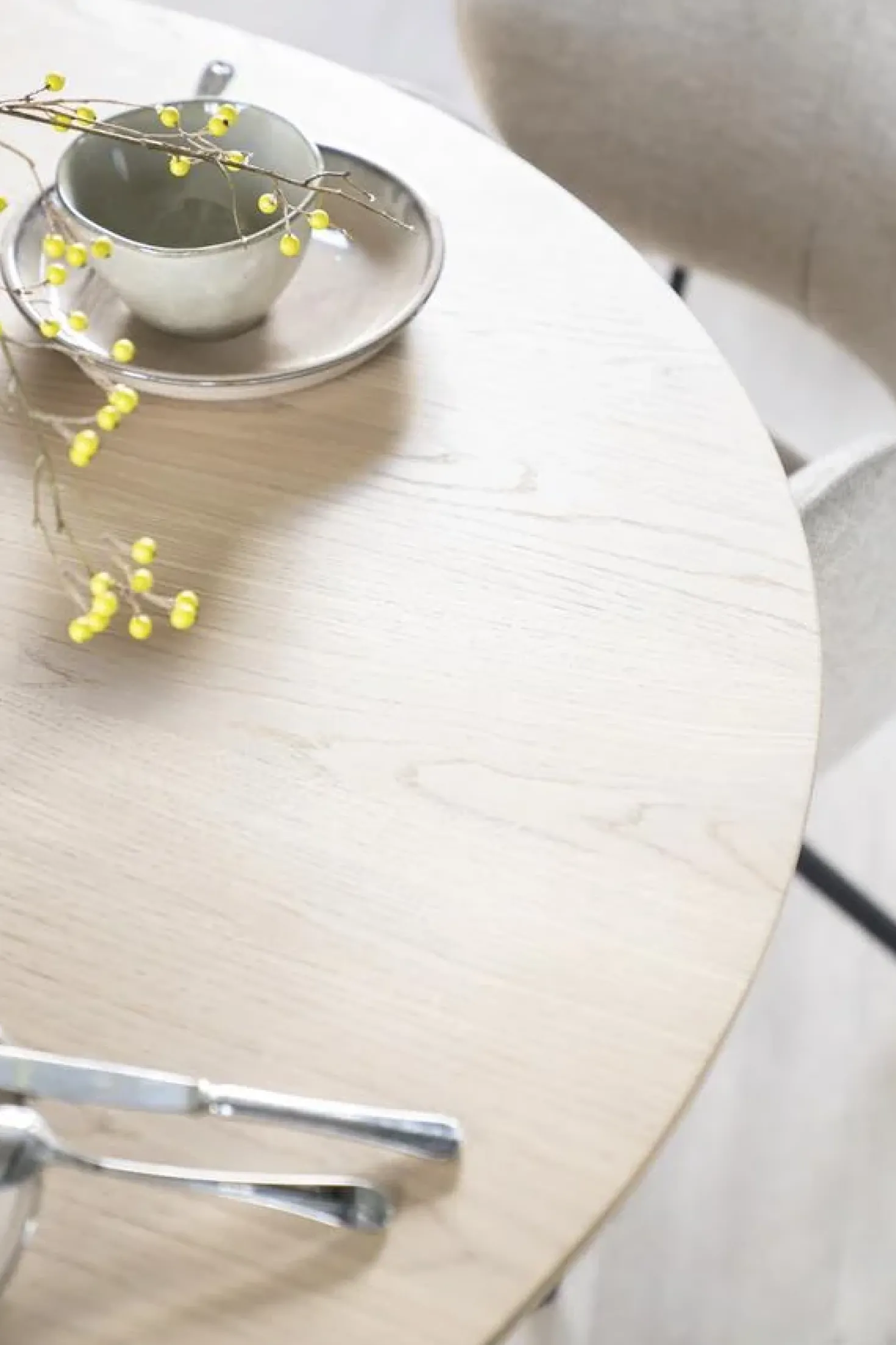 Nola Eettafel naturel 130 cm