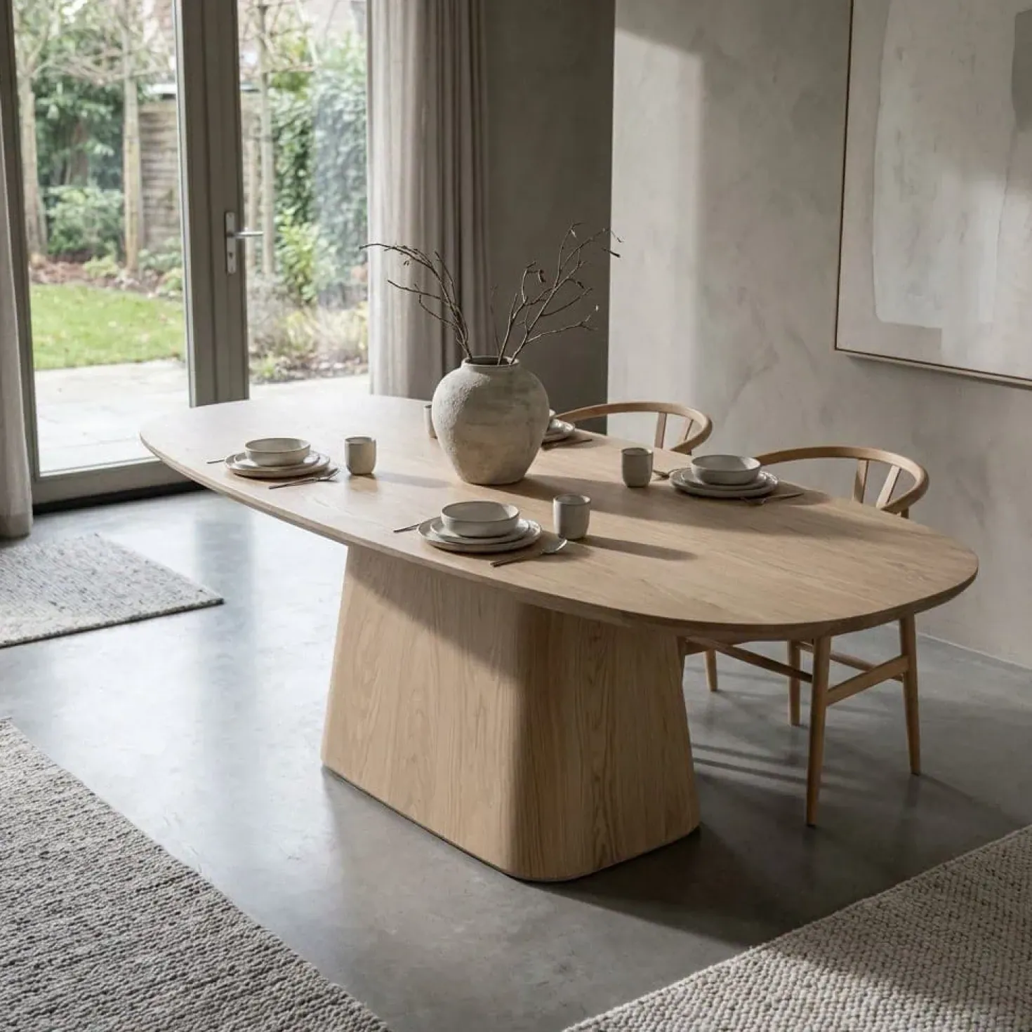 Nola Eettafel naturel 250 cm