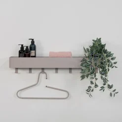 Nolan 7 Wandkapstok Taupe 72cm