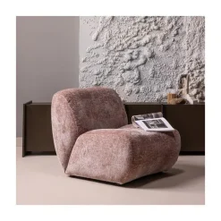 Nomu Fauteuil velvet Lichtroze