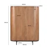 Noor wandkast 115 cm naturel