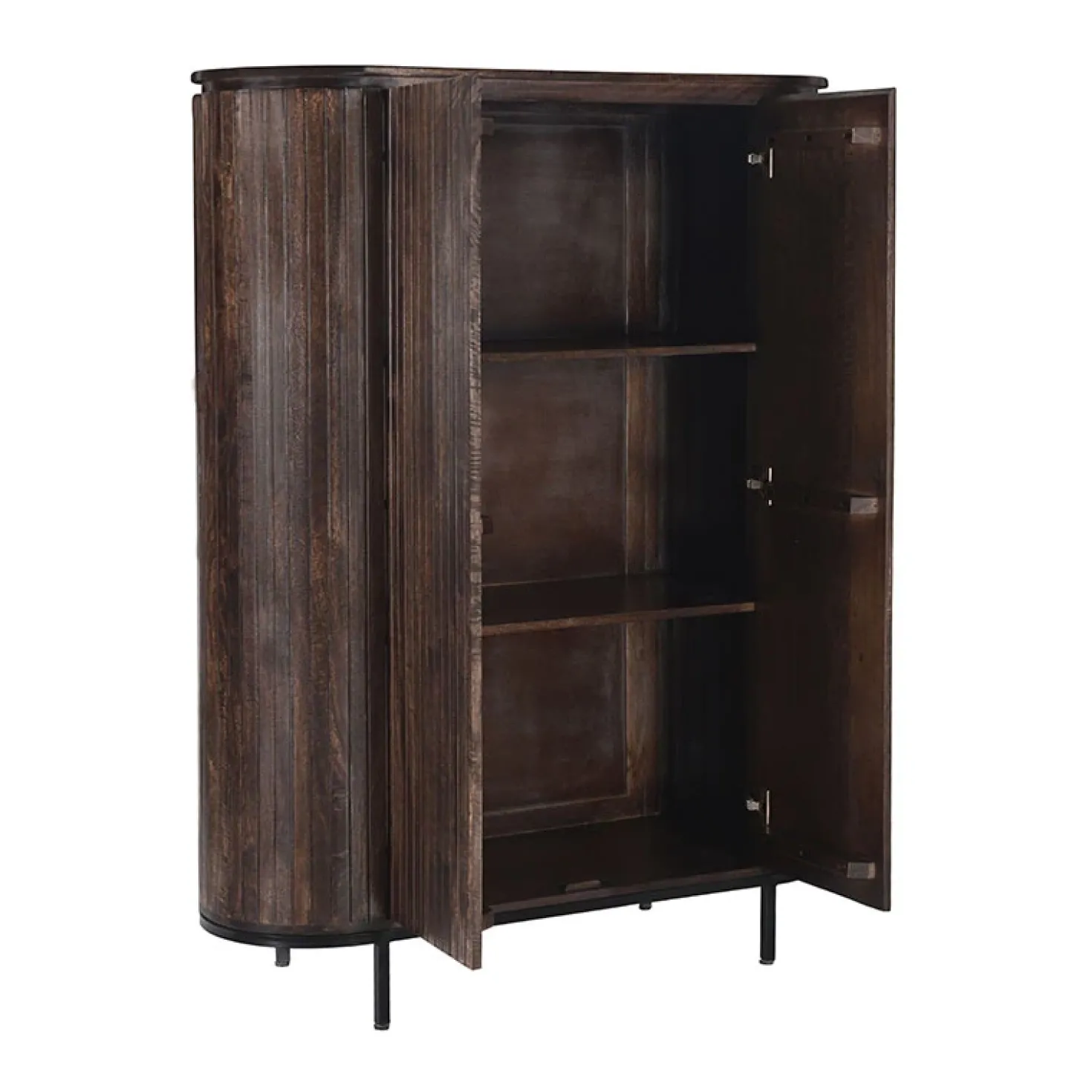 Noor wandkast 115 cm walnoot