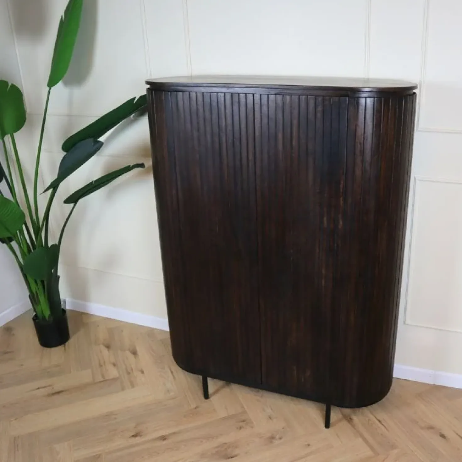 Noor wandkast 115 cm walnoot