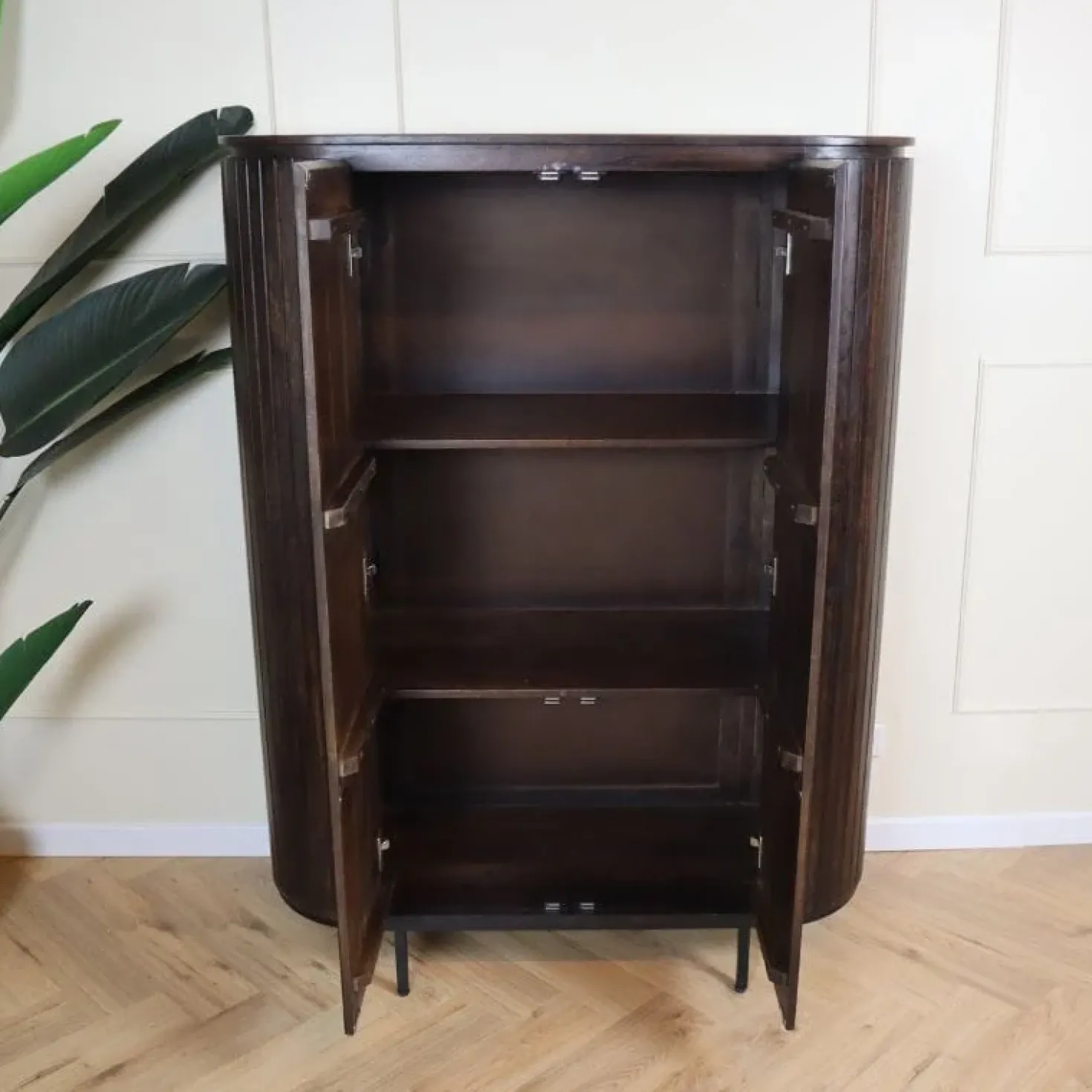 Noor wandkast 115 cm walnoot
