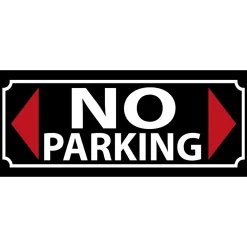 No Parking - metalen bord